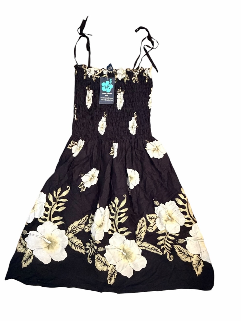 Hawaiian smocked tube top sundress (008)